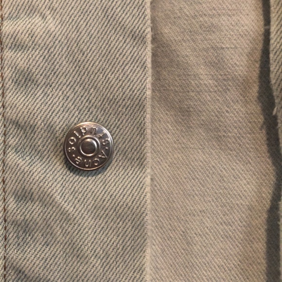 ACNE STUDIOS UNISEX DENIM JEAN JACKET LT WASH ITALY SZ 44 WESTERN CORE - Picture 3 of 11